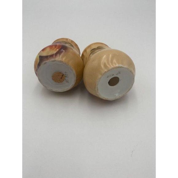 Vintage Fruit Salt & Pepper Shaker Ceramic one has stopper one is missing - Picture 4 of 4